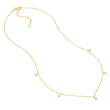 14K Gold 5-Stone Diamond by the Yard Necklace