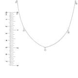 14K Gold 5-Stone Diamond by the Yard Necklace