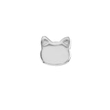 14K Gold Cat Stud Earrings