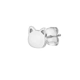 14K Gold Cat Stud Earrings
