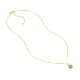 14K Gold Turquoise Enamel Star Diamond Pendant