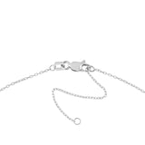 14K Gold Diamond Bezel and Bar Pendant Necklace