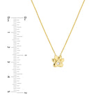 14K Gold Single Diamond Paw Pendant Necklace