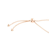 14K Gold Personalized Mini Heart Bolo Bracelet