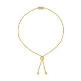 14K Gold Mini Diamond Dog Tag Bracelet