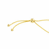 14K Gold Mini Diamond Dog Tag Bracelet
