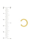 14K Gold Bubble Ear Cuffs