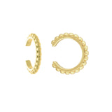 14K Gold Bubble Ear Cuffs