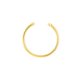 14K Gold Open Cuff Diamond Band