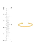 14K Gold Open Cuff Diamond Band