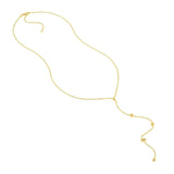 14K Gold Diamond Multi Shape Charms Y-Necklace
