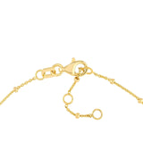 14K Gold Mama Bear and Puffed Heart Bracelet