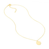 14K Gold Scattered Diamond Pendant Necklace