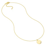 14K Gold Diamond Wave Medallion Pendant Necklace