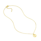 14K Gold Open Fluted Cross Pendant