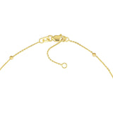 14K Gold Ball Anklet