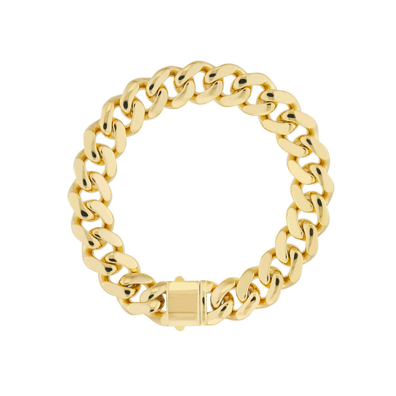 14K Gold 15.80MM Miami Cuban Chain Bracelet