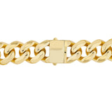 14K Gold 17.80MM Miami Cuban Chain Bracelet