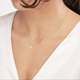 14K Gold Cowboy Hat Pendant Necklace