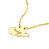 14K Gold Cowboy Hat Pendant Necklace
