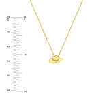 14K Gold Cowboy Hat Pendant Necklace