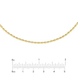 14K Gold 1.5MM Long Beaded Choker