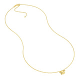 14K Gold Graduation Cap Pendant Necklace