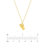 14K Gold Coffee Cup Pendant