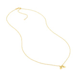 14K Gold Rainbow and Cloud Pendant Necklace