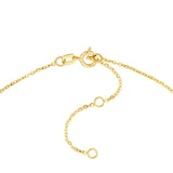 14K Gold Star Puff Pendant Children's Necklace