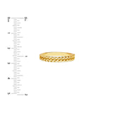 14K Gold Curb Chain Ring