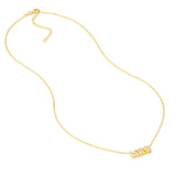 14K Gold Bubble Mrs Pendant