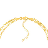 14K Gold Layered Oval Rolo Chain