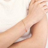 14K Gold Paperclip and Rope Bracelet
