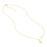 14K Gold Starfish Pendant Necklace