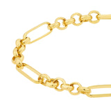 14K Gold Rolo Paper Clip Choker
