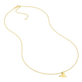 14K Gold Dove Pendant Necklace