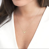 14K Gold Tennis Rackets Pendant Necklace