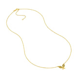 14K Gold Tennis Rackets Pendant Necklace