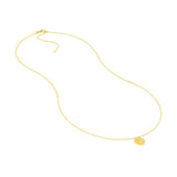 14K Gold Seashell Pendant Necklace
