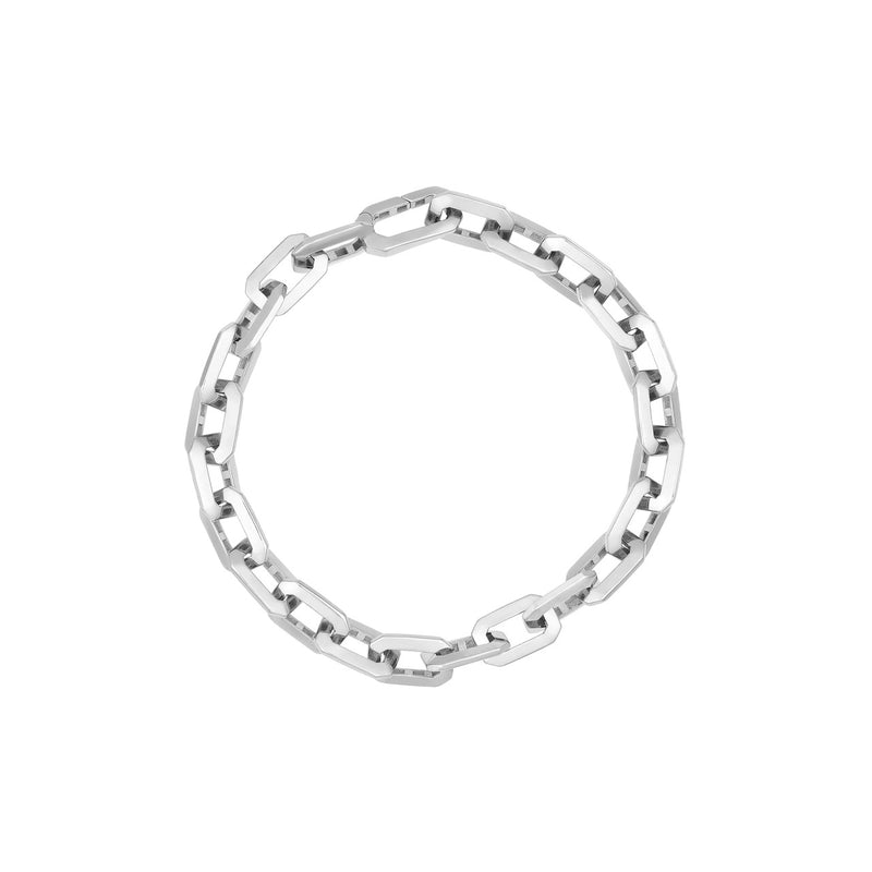 14K Gold Octagonal Squared Chain Bracelet