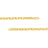14K Gold Octagonal Squared Chain Bracelet