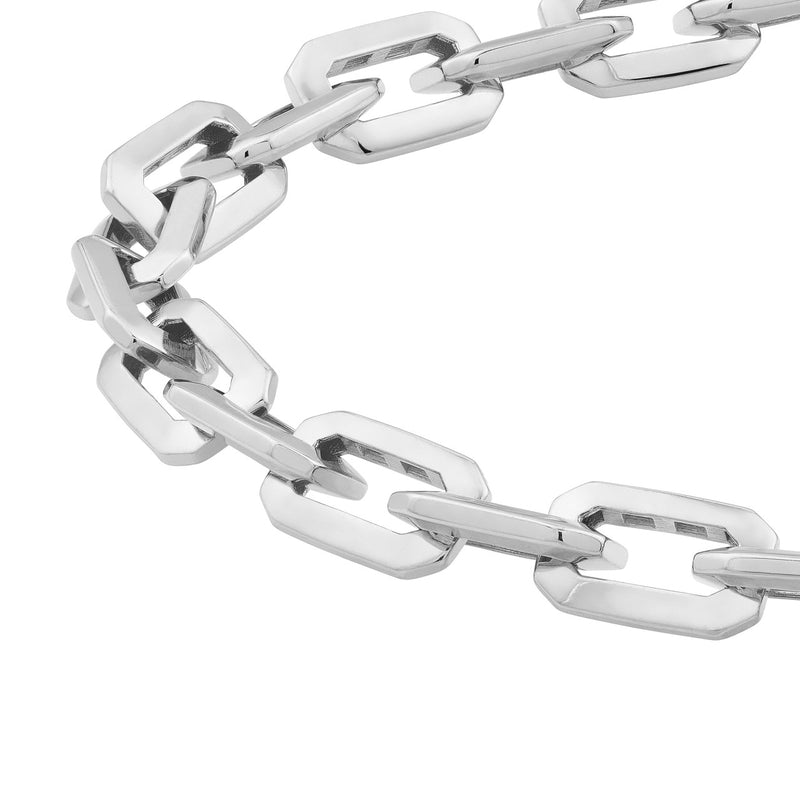 14K Gold Octagonal Squared Chain Bracelet