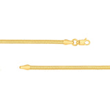 14K Gold Diamond Ring Snake Chain Necklace