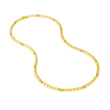 14K Gold 4.70MM Hollow Rounded Box Chain Necklace