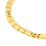 14K Gold 4.70MM Hollow Rounded Box Chain Bracelet
