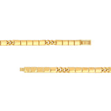 14K Gold 4.70MM Hollow Rounded Box Chain Bracelet