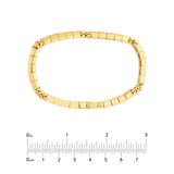 14K Gold 4.70MM Hollow Rounded Box Chain Bracelet