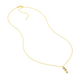 14K Gold Seahorse Pendant Necklace