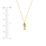14K Gold Seahorse Pendant Necklace